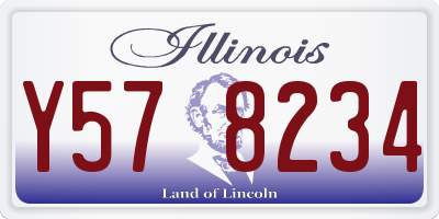 IL license plate Y578234