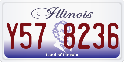 IL license plate Y578236