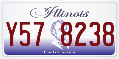 IL license plate Y578238