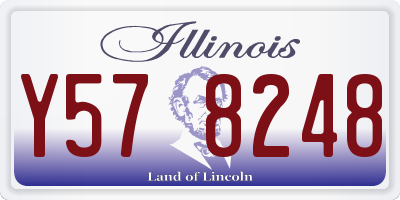 IL license plate Y578248