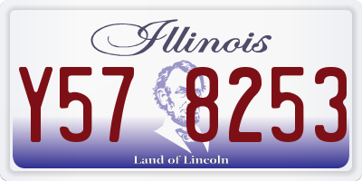 IL license plate Y578253