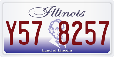 IL license plate Y578257
