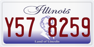 IL license plate Y578259