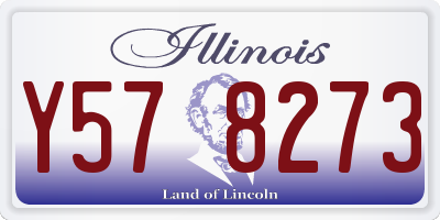 IL license plate Y578273