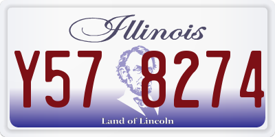IL license plate Y578274