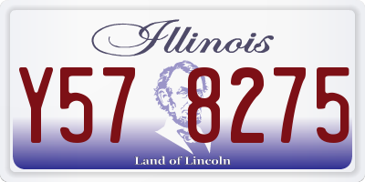 IL license plate Y578275
