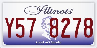 IL license plate Y578278