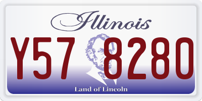 IL license plate Y578280