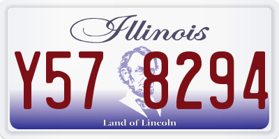 IL license plate Y578294