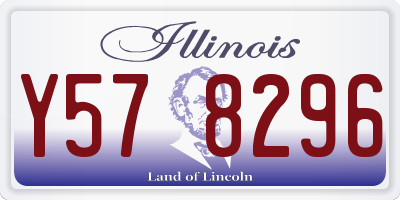 IL license plate Y578296