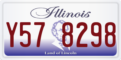 IL license plate Y578298