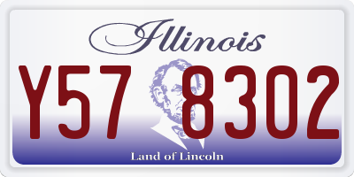 IL license plate Y578302