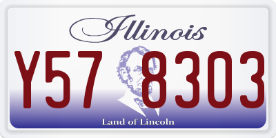 IL license plate Y578303