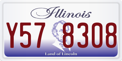 IL license plate Y578308