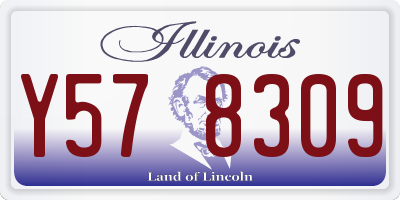 IL license plate Y578309