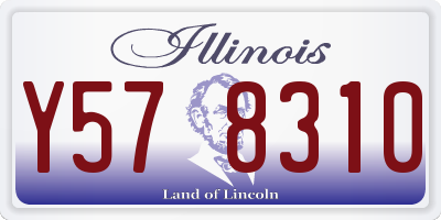 IL license plate Y578310