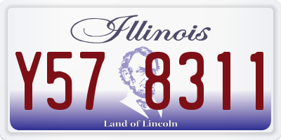 IL license plate Y578311