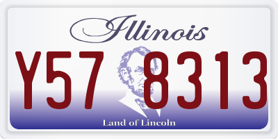 IL license plate Y578313