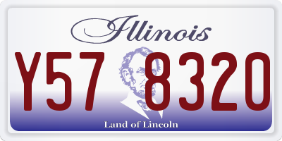 IL license plate Y578320