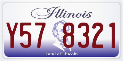 IL license plate Y578321