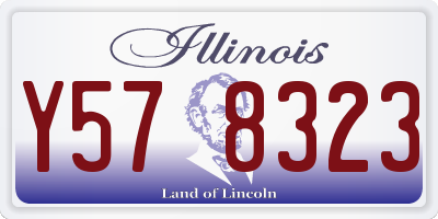 IL license plate Y578323