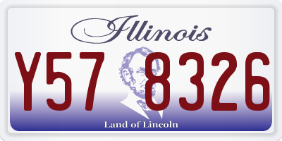 IL license plate Y578326