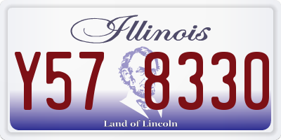 IL license plate Y578330