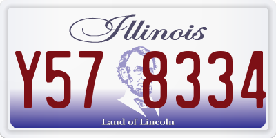 IL license plate Y578334