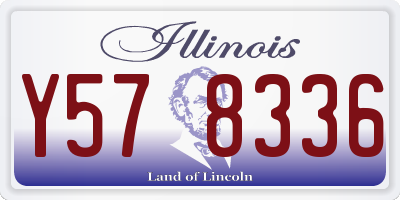 IL license plate Y578336