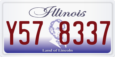 IL license plate Y578337