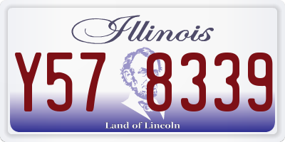 IL license plate Y578339