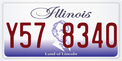 IL license plate Y578340