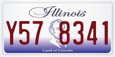 IL license plate Y578341