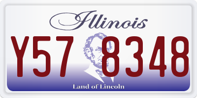 IL license plate Y578348