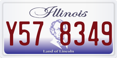 IL license plate Y578349