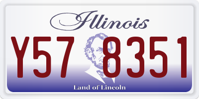 IL license plate Y578351
