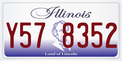 IL license plate Y578352