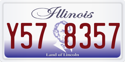 IL license plate Y578357