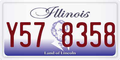 IL license plate Y578358