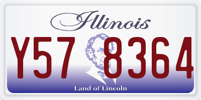IL license plate Y578364