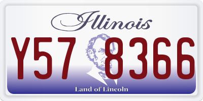IL license plate Y578366