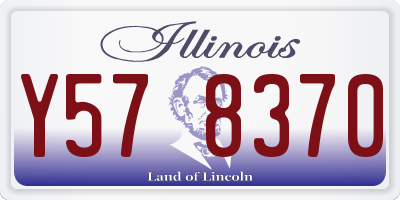 IL license plate Y578370