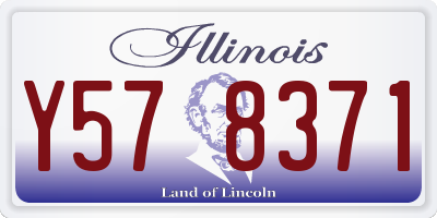 IL license plate Y578371