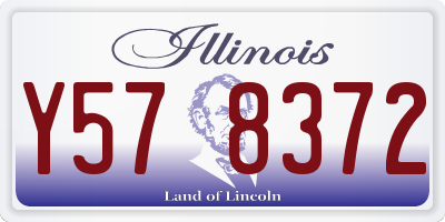IL license plate Y578372