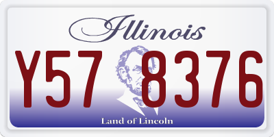 IL license plate Y578376