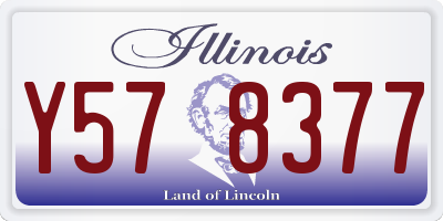 IL license plate Y578377
