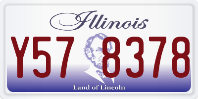 IL license plate Y578378