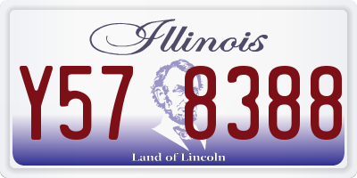 IL license plate Y578388