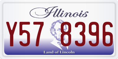 IL license plate Y578396