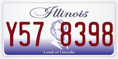 IL license plate Y578398